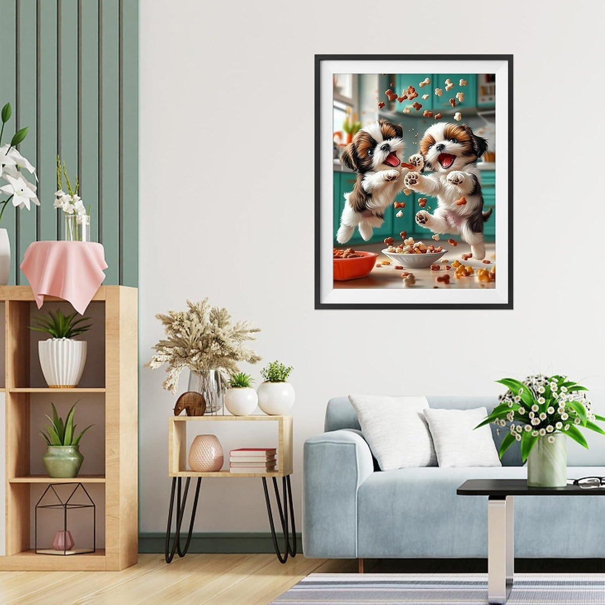 Diamant Painting Hunde 5D DIY Set 30x40cm