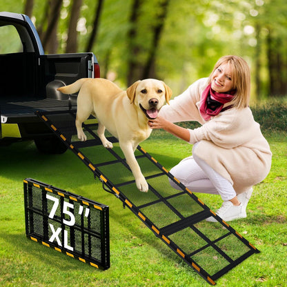 Klappbare Hunderampe Auto – Extra Lang 190cm für Große Hunde