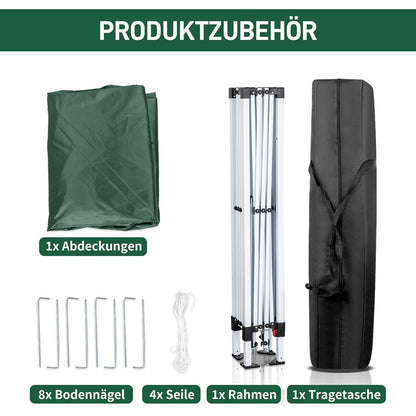 3x3m Faltpavillon – Wasserdicht, Stabil & UV-Schutz für Garten & Camping