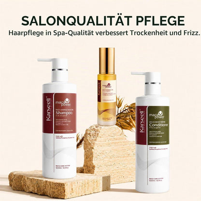 Haarpflege Set für Trockenes Haar | Shampoo, Conditioner & Arganöl