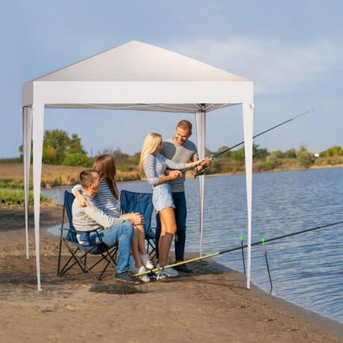 Bonnlo Pavillon 2x2m – Höhenverstellbar & Wetterfest