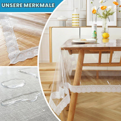 Transparente Tischdecke 180x140cm – Wasserdicht & Fettbeständig
