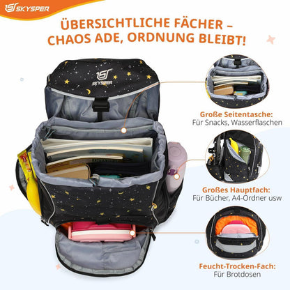 Schulranzen Set 5-teilig für Jungen & Mädchen – Komplett Ausstattung