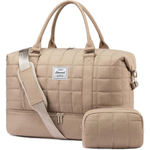 Reisetasche Damen Groß mit Schuhfach & Nassfach, Khaki