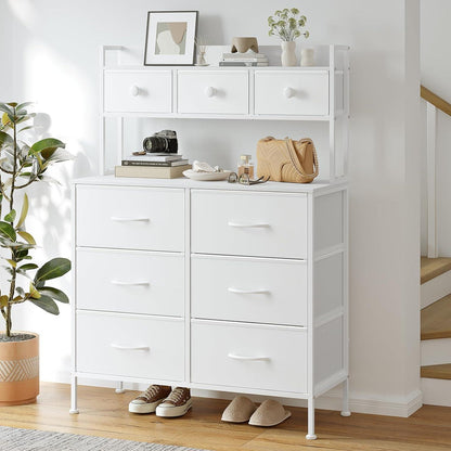 Kommode mit 9 Schubladen – Schlafzimmer Möbel Weiß