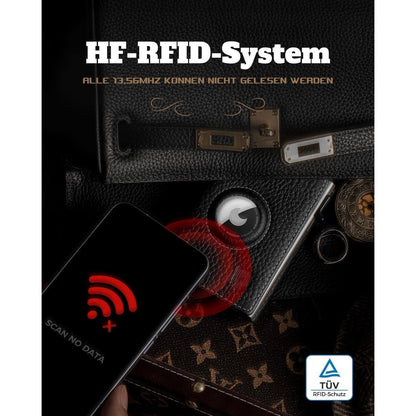 Geldbörse Herren Airtag mit XL Münzfach & RFID Schutz
