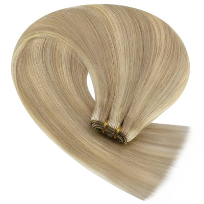 Blond Echthaar Tressen – Remy Menschenhaar 50cm
