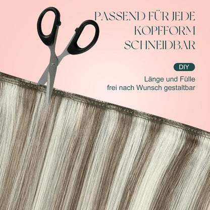 Echthaar Tressen Blond Highlights #P8/60 - 40cm
