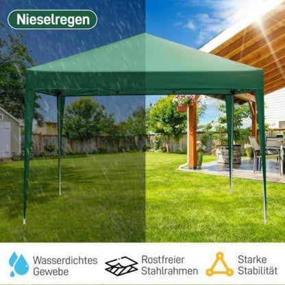 3x3m Gazebo – Wasserdicht, UV-Schutz für Garten & Events