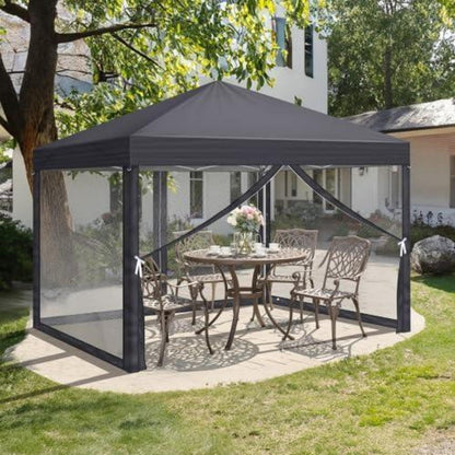 3x3m Gazebo – Wasserdicht, UV-Schutz & Mesh-Seitenteile