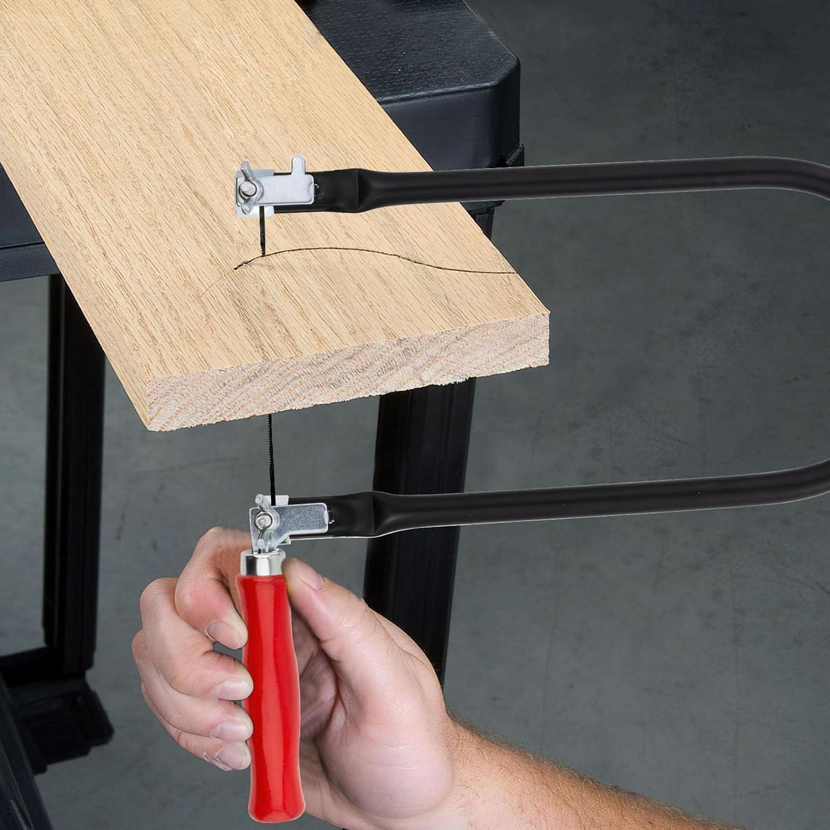 Laubsäge Set mit 8 Sägeblättern für Holz & Metall
