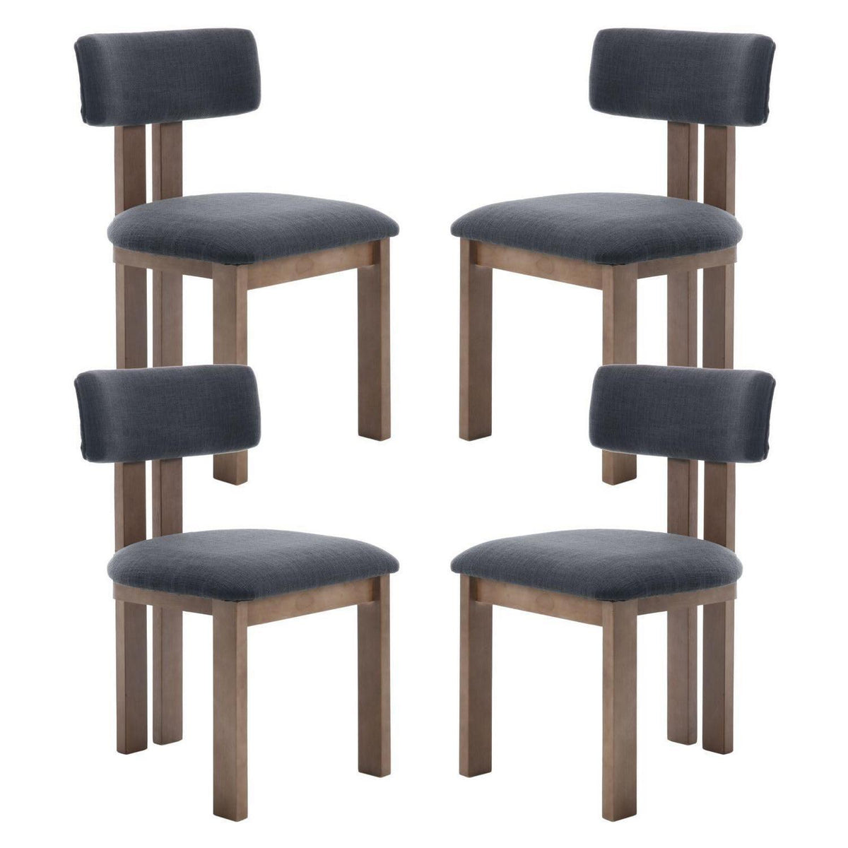 Retro Esszimmerstühle Set 4er – Gepolstert & Massivholz
