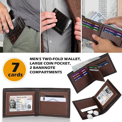 Geschenkset für Ihn: Gürtel, Brieftasche, Armband & Schlüsselanhänger