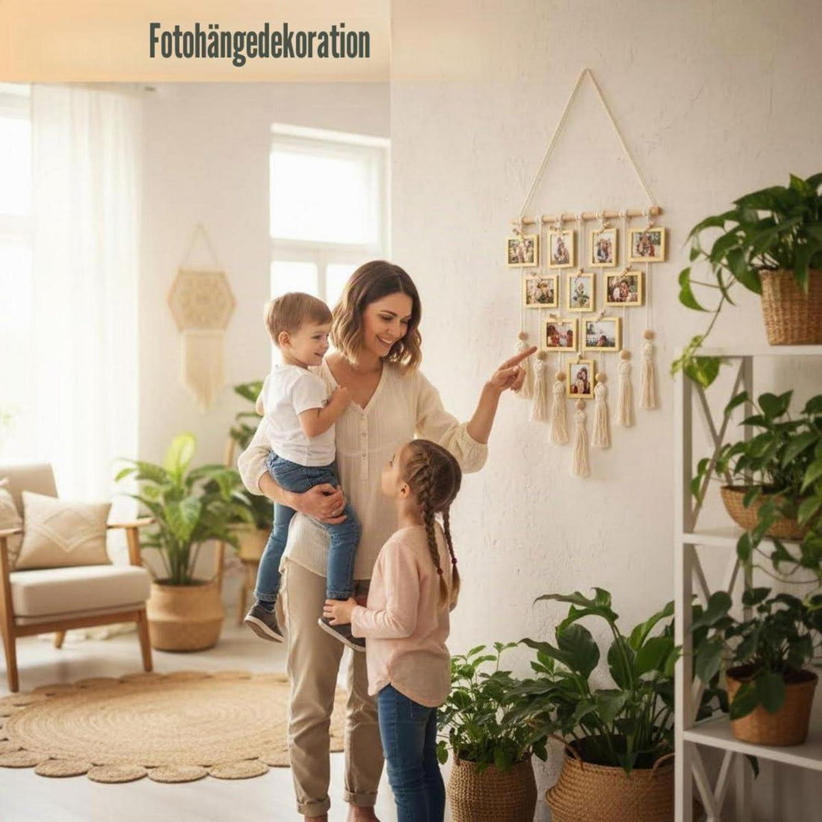 Makramee Set für Anfänger – DIY Foto-Hänger & Wanddeko