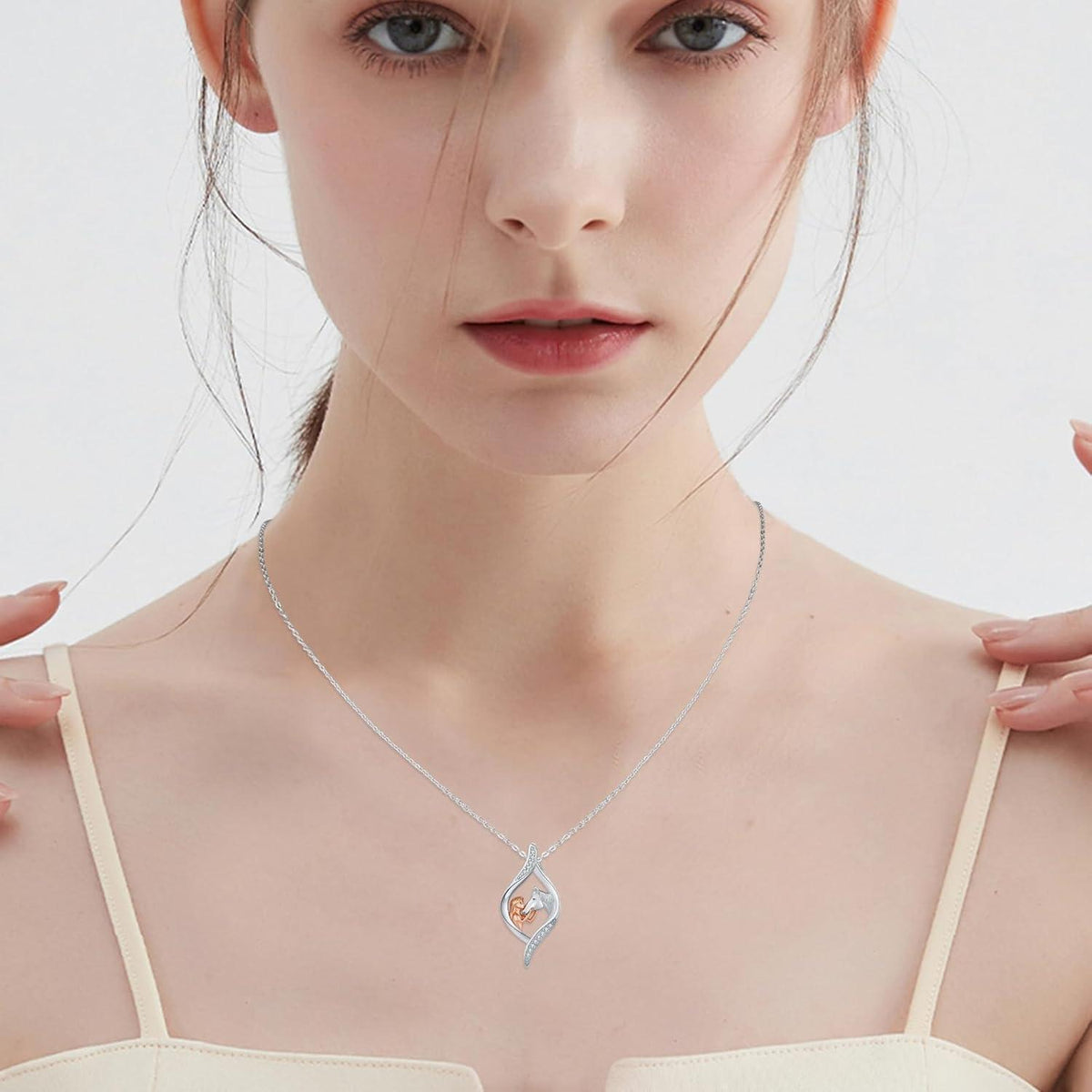 925 Sterling Silber Tier Halskette für Damen & Mädchen
