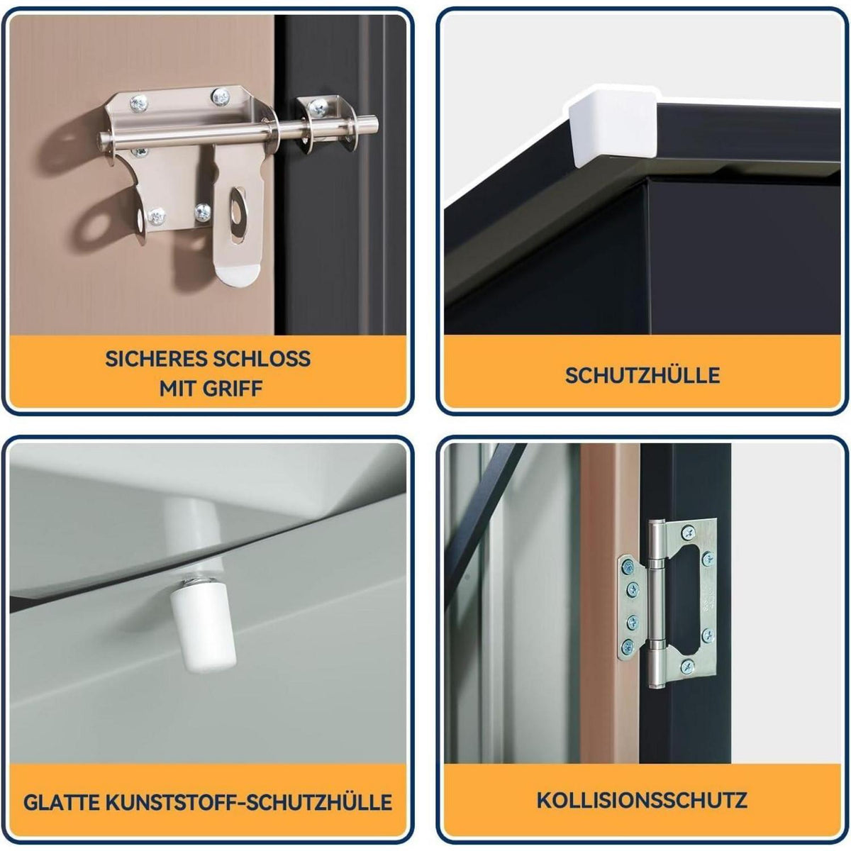 Metall Gartenschrank 5x3 ft – Wetterfest & Verriegelbar