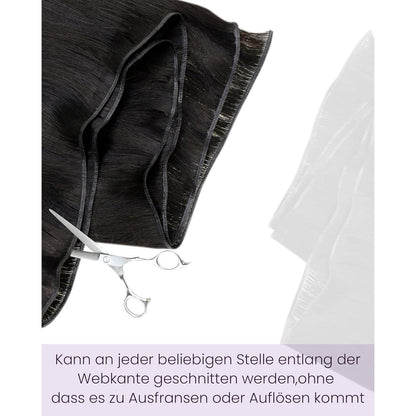 Echthaar Tressen Ombre Braun #2/8/2 – 55cm