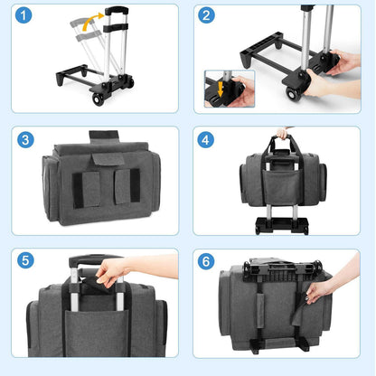 Notfalltasche mit Trolley – Erste Hilfe Tasche für Pflege & Rettungsdienst