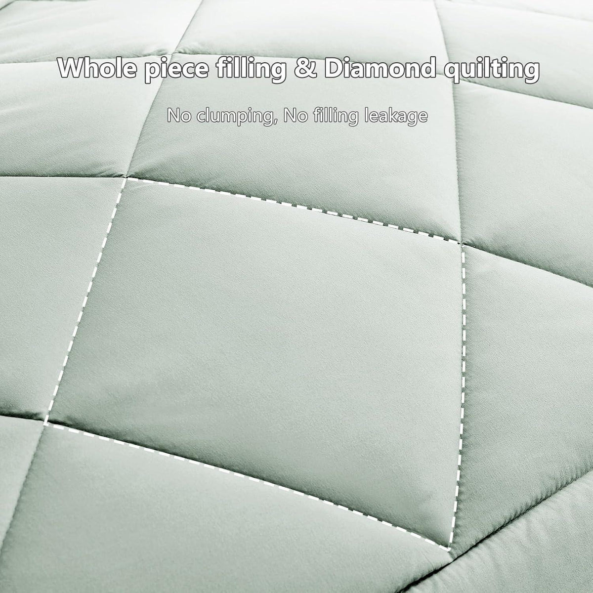 CozyLux 4-Jahreszeiten Bettdecke 155x220 cm Mikrofaser Grün