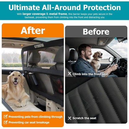 Hundebarriere Auto Rücksitz – Groß für Limousine/SUV/Pick-up