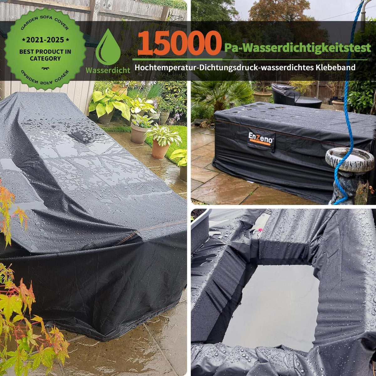 Gartenmöbel Abdeckung 150x90x74cm, 500D wasserdicht, winddicht
