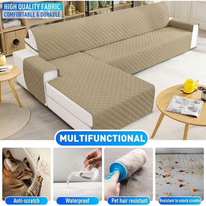 Wasserdichter Couchüberzug L-Form 2 Sitzer – Rutschfest & Waschbar