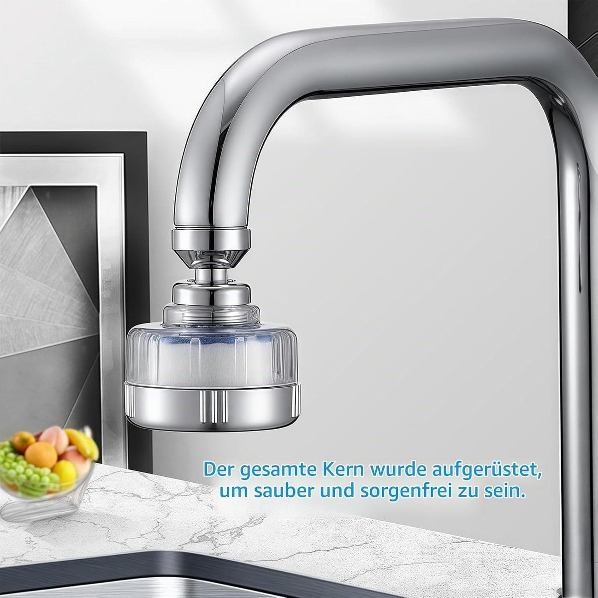 Wasserhahnfilter Kalkfrei mit 6 Ersatzfiltern