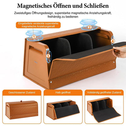 Kofferraum-Organizer | Faltbar & Wasserdicht | Für PKW, SUV, LKW in Lederoptik