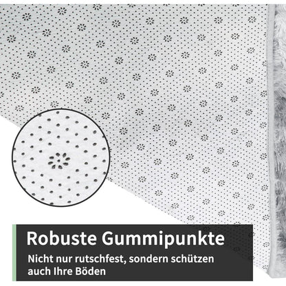 Flauschiger Hochflor Teppich Braun 300x425cm – Waschbar & Rutschfest