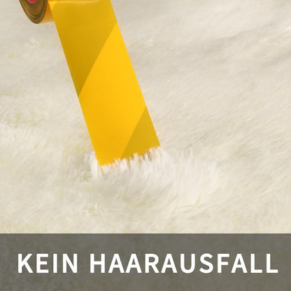 Flauschiger Hochflor Teppich Braun 300x425cm – Waschbar & Rutschfest