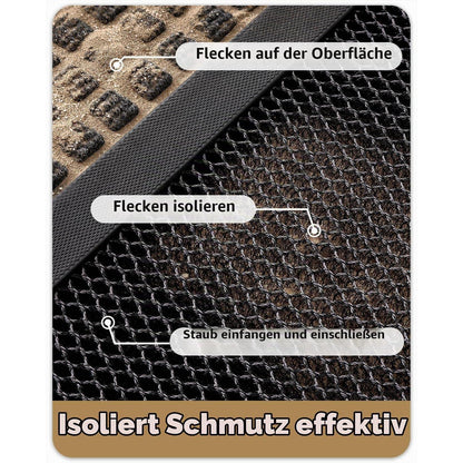 Fußmatte Schwarz Grau 120x180 cm - Schmutzfangmatte Outdoor