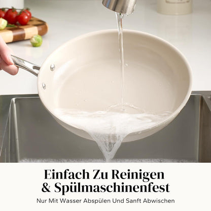 6-teiliges Keramik Pfannenset Induktion – Antihaft & Backofenfest