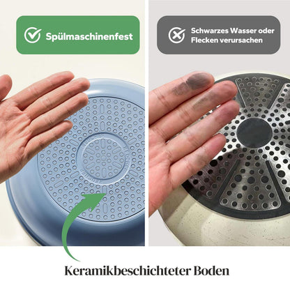 Pfannenset 6-teilig mit Abnehmbarem Griff & Keramikbeschichtung