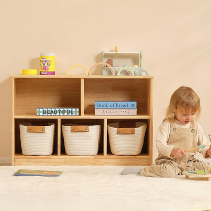 Kinderregal Holz 5 Fächer – Spielzeug & Bücher Organizer