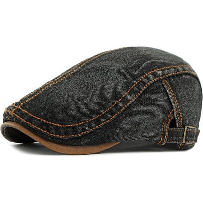 Denim Flatcap Herren & Damen | Vintage Newsboy Cap Jeans M-L