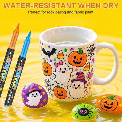 Acrylstifte Set 240 Farben – Wasserfest für Stein, Holz & mehr