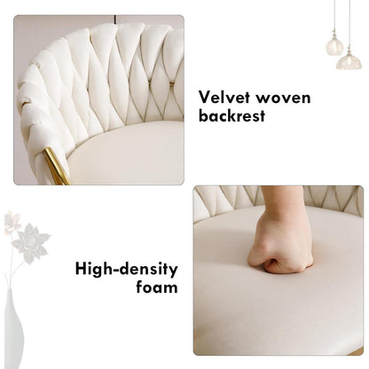 Moderner Samt Barhocker 4er Set, höhenverstellbar & drehbar