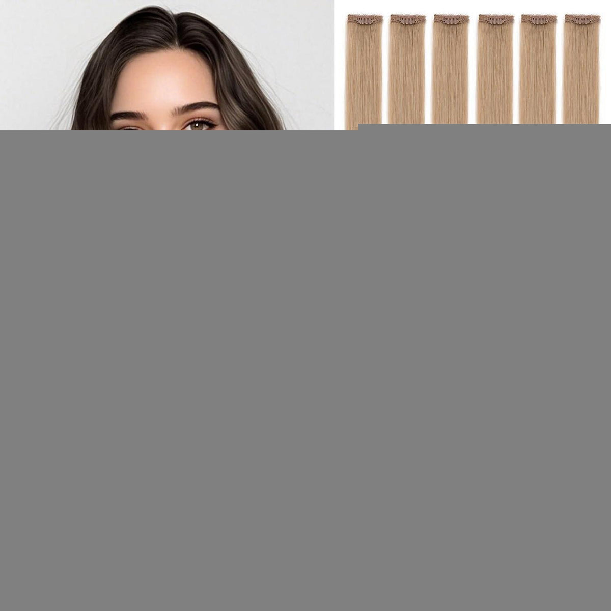 Blond Clip-in Echthaar Extensions 40cm – 6 Strähnen #27