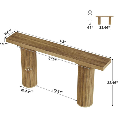 Extra Langer Konsolentisch 160 cm – Holz Farmhouse Stil