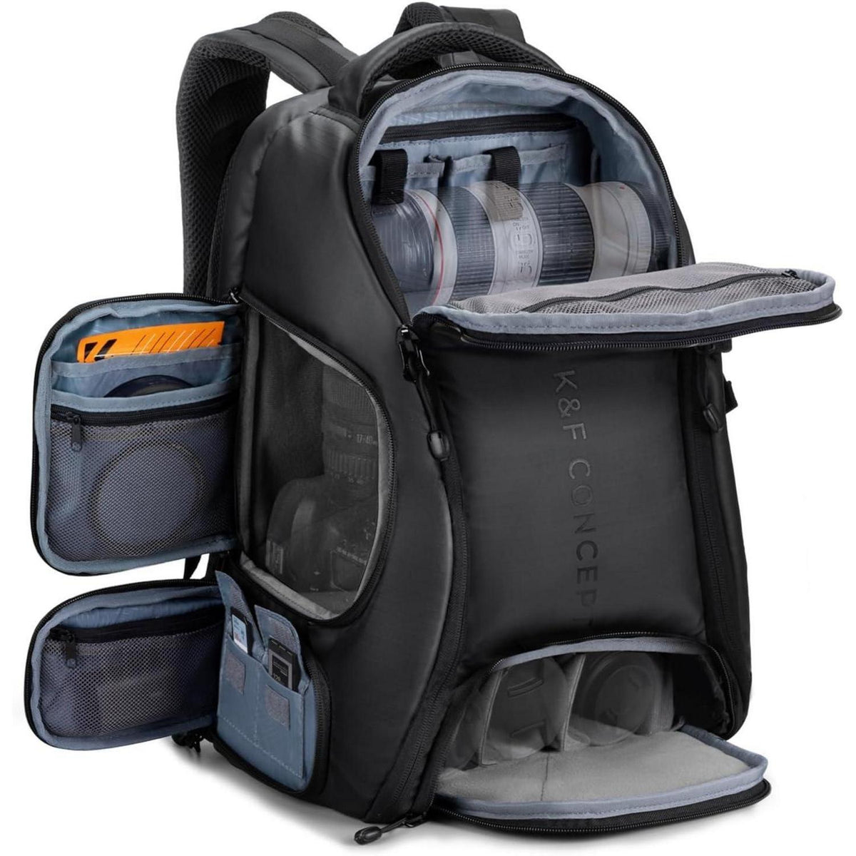 Kamerarucksack wasserdicht 25L mit Laptopfach und Stativhalterung