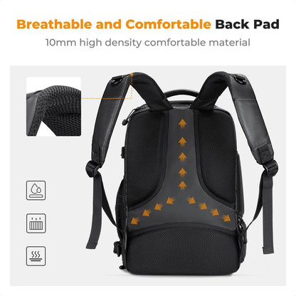 Kamerarucksack wasserdicht 25L mit Laptopfach und Stativhalterung