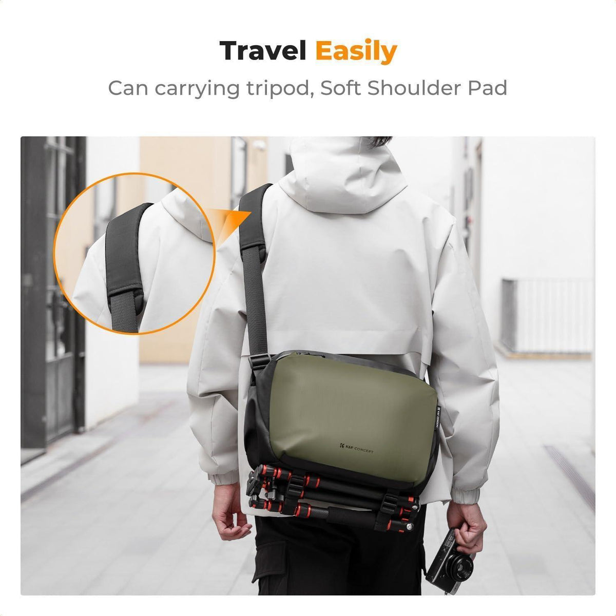 Kamera-Rucksack & Schultertasche für Fotografen, Grün (Groß)