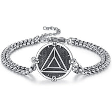 925 Sterling Silber Santa Muerte Armband für Herren – AA Abstinenz Schmuck