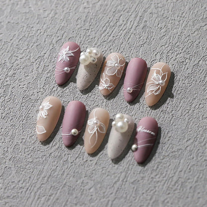 3D Nagelsticker Weiße Blumen Nail Art Aufkleber