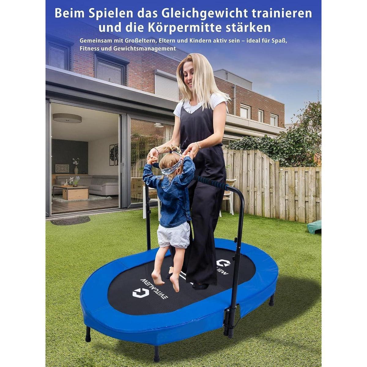Orales Indoor Trampolin 2 Personen – Geräuscharm & Belastbar