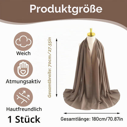 Hijab Kopftuch Chiffon Seidenweich Leicht Modern Damen Sommer