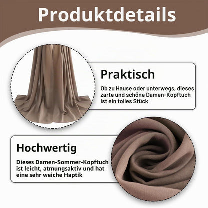 Hijab Kopftuch Chiffon Seidenweich Leicht Modern Damen Sommer