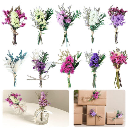 10x Trockenblumenstrauß Klein – Natürliche Blumendeko für DIY