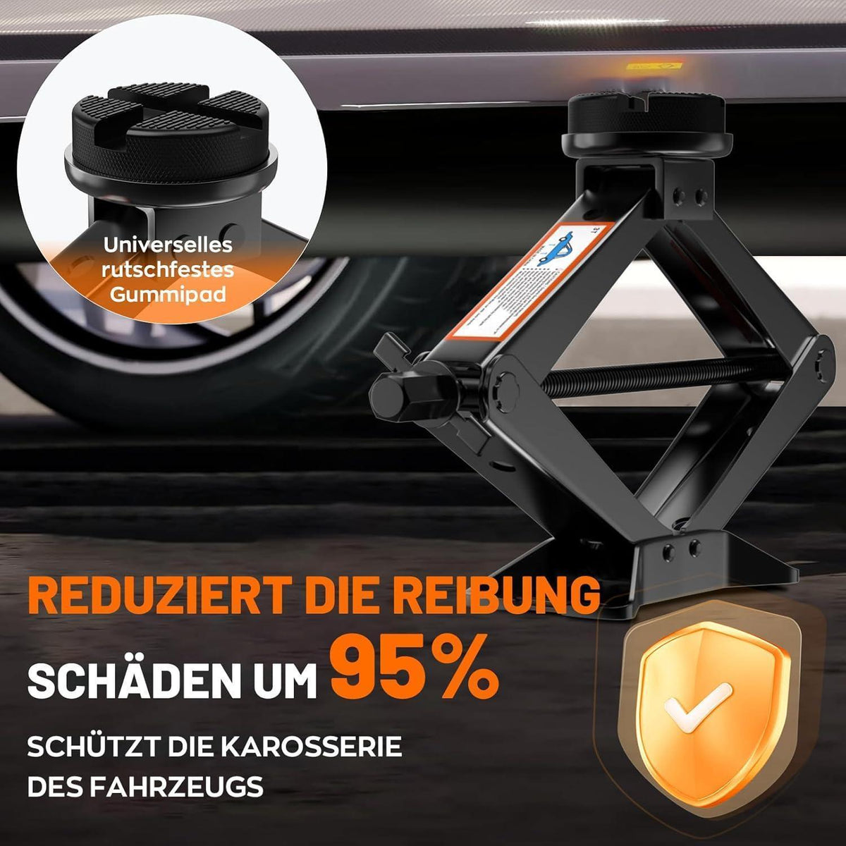 3T Scherenwagenheber Set mit Reifenwechsel-Werkzeug