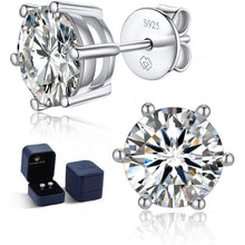 Ohrstecker Silber 925 mit Moissanit – Damen Schmuck Geschenk